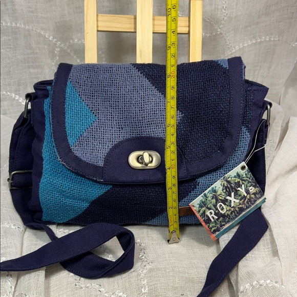 NWT ROXY shoulder cross body hemp cute woven purse - Picture 5 of 16